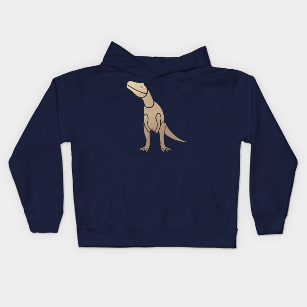 Allosaurus Kids Hoodie by JunkArtPal